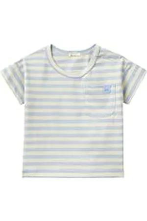 Benetton T-Shirt 3VP9A104W Camiseta, BLU, 56 cm para Bebés
