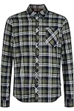 Merc London Shaler Camiseta de botón Down, , XL para Hombre