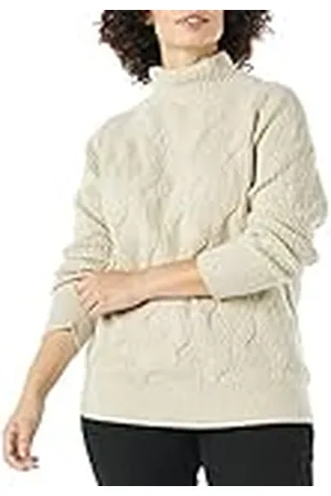 Amazon Jersey Trenzado de Cuello Chimenea y Suave al Tacto Mujer, , L