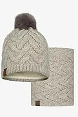 Buff ® Dúo Pack Knitted & Fleece Band Gorro Caryn Cru y Knitted & Fleece Braga de cuello Caryn Cru Talla única Adulto