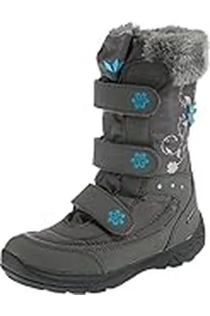 LICO Mary V, Botas de Nieve, Gris (Grau/Tuerkis Grau/Tuerkis), 27 EU