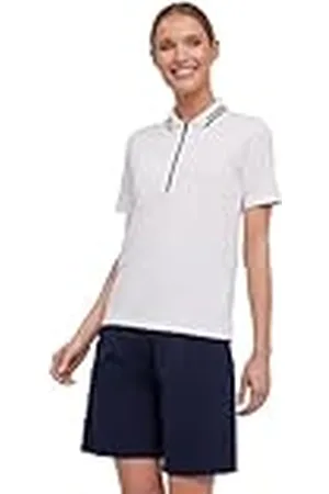 Falke Golf Poloshirt Zip W TS Hilo Funcional algodón regulación de la Humedad 1 Pieza, Camiseta Mujer, , XS