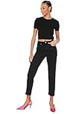 Trendyol Hohe Taille Slim Fit Jeans, , 34 De Las Mujeres