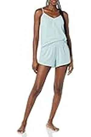 Amazon Conjunto de Pijama Corto de Punto Mujer, , S