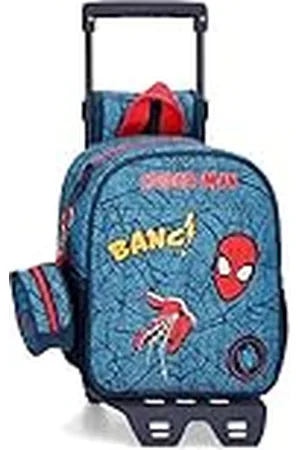 Marvel Spiderman Denim Mochila Pequeña con carro 21x25x10 cms Poliéster 5,25L