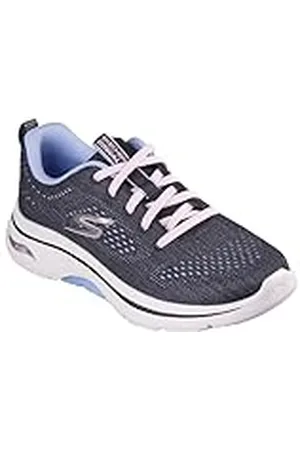 Skechers Go Walk Arch Fit 2.0 Vivid Sunset, Zapatillas Mujer, Black, 37.5 EU