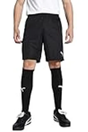 PUMA TeamGOAL Shorts, Pantalones Cortos de Punto Adultos Unisex, Black- White, 705752