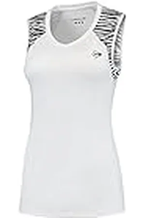 Dunlop Game Tank Top, Camiseta con Tirantes de Tenis para Mujer, Blanco