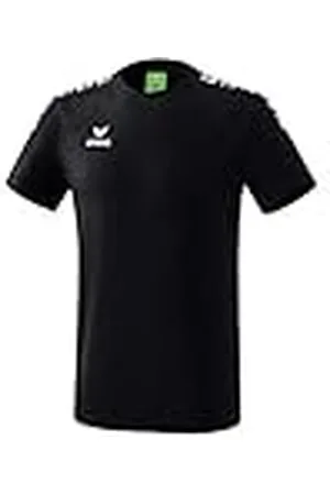 Erima 2081932 Camiseta, Unisex niños, Negro/Blanco, 128