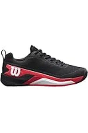 Wilson Rush Pro 4.5 Clay, Zapatillas de Tenis Hombre, Black/Infrared/White, 42 2/3 EU