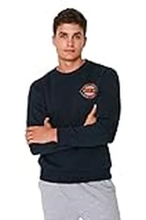 Trendyol Sudadera Regular de Cuello Redondo con Eslogan, , S para Hombre