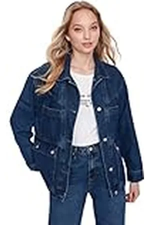 Trendyol Lapel Collar Plain Regular Jacket Abrigo, , M para Mujer