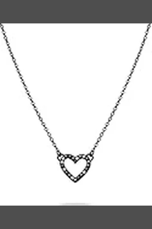 Tamaris Collar con colgante de corazón - Amazon Exclusive, 45 cm, Acero inoxidable, Circonia cúbica