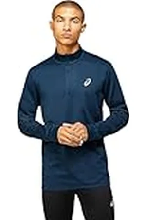 Asics Core LS 1/2 Zip Winter Top 2011C347-400, Mens longsleevy, Navy, M EU