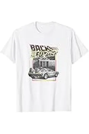 Back To The Future DeLorean Distressed Poster Camiseta