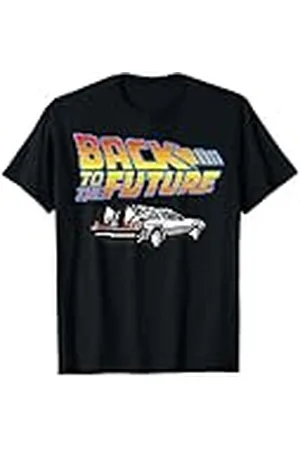 Back To The Future Logotipo Delorean de 8 bits Camiseta