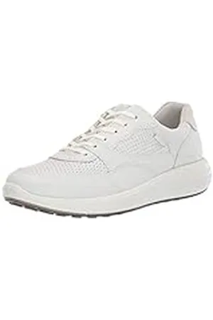 Ecco SOFT7RUNNERW, Zapatillas Mujer, Blanco (White/Shadow White 52292), 36 EU