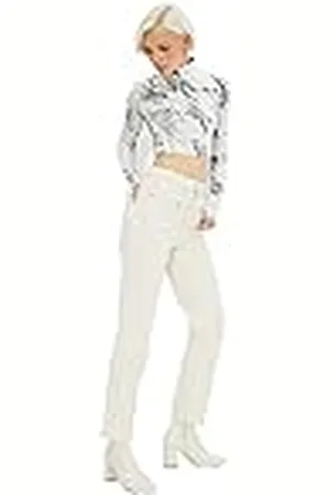 Trendyol Mobile detaillierte hohe Taille-Bootcut-Jeans, , 38 De Las Mujeres