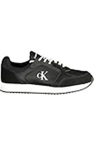 Calvin Klein Runner Sock Laceup WMM YM0YM01152, Parte Superior Baja Hombre, Black (CK Black/Bright White), 45.5 EU