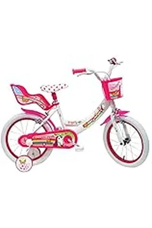 Denver Unicorn Bicicleta para niños, Blanco-Rosa, 16" (40,64 cm)