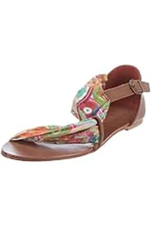Desigual Shoes_SUSSY 21SS008 - Sandalias de Vestir de Lona para Mujer, Color Rojo, Talla 40