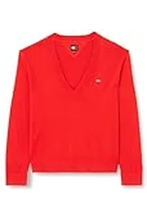 Tommy Hilfiger Jersey Mujer Cuello de pico, Rot (Rojo), 5XL