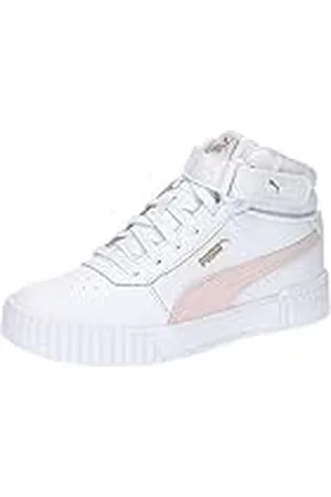 PUMA Carina 2.0 Mid, Zapatillas Mujer, White Frosty Pink Gold, 37.5 EU