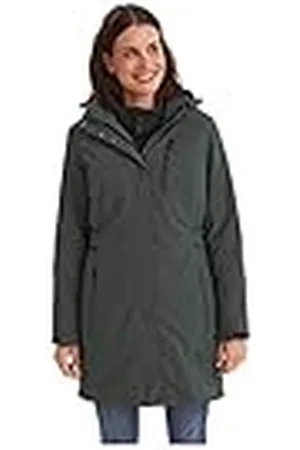 Killtec Mujer Parka/parka funcional con capucha con cremallera KOW 165 WMN PRK, dunkel blaugrün, 44, 37726-000