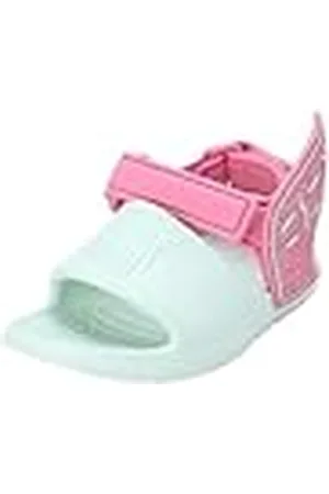 PUMA Divecat v2 Injex Hero Glitz Inf, Slide Sandal Unisex niños, Fresh Mint-Fast Pink, 20 EU