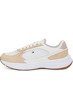 Tommy Hilfiger Runner Sneaker Mujer Sporty Low Top, Beige (Clayed Pebble), 41