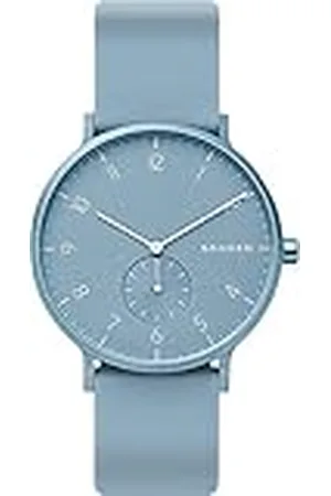 Skagen Aaren reloj para unisex, movimiento de cuarzo con correa de silicona, acero o piel, , 41MM