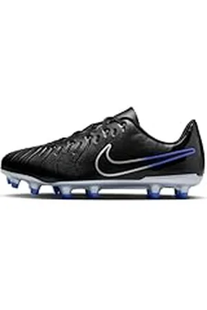 Nike JR Tiempo Legend 10 Club Black/Chrome-Hyper Royal, Zapatos de Gimnasia Unisex niños, 33.5 EU