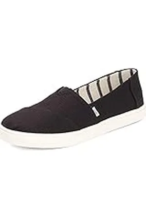 TOMS Alpargata Cupsole, Zapatillas deportivas, Mujer, Negro (Black/White), 35.5 EU