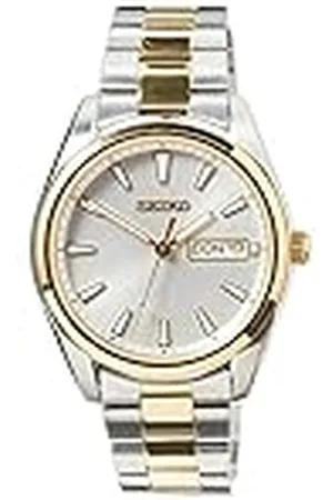 Seiko Reloj Analógico para Hombre de Cuarzo con Correa en Metal SUR446P1