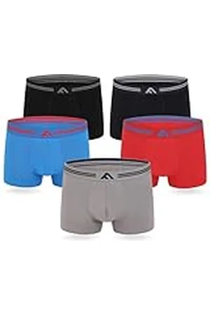 FM London Bóxers de bambú para hombre paquete de 5 con diseño elástico, , L