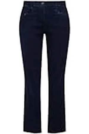 Ulla Popken Jeans Mony, Dark Blue Denim, 56W / 32L para Mujer