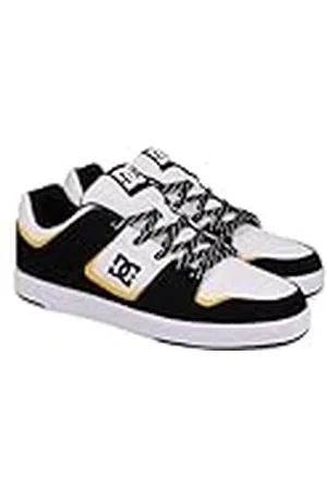 Dcshoes DC Cure, Zapatillas Hombre, Blanco, Negro y Amarillo, 41 EU