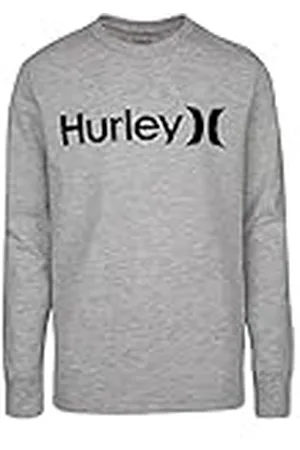 Hurley Hrlb One& Only Boys LS tee Camiseta Niños, Gris , Talla 12-13 años ( L / 147-163 cm)