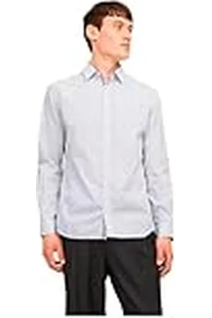 JACK & JONES Jjeremy Detail Shirt LS Noos Camisa de Manga Larga, , XL Hombres