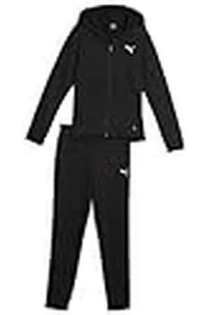 PUMA Hooded Sweat Suit FL Cl G Chándal, Niñas, Negro Black, 128