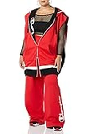 Champion Making the Cut Temporada 3 Episodio 2 Colaboración Chaleco Oversize Reverse Weave del Look Vencedor de Rafael Sudadera con Capucha, Roja, XS-M Mujer