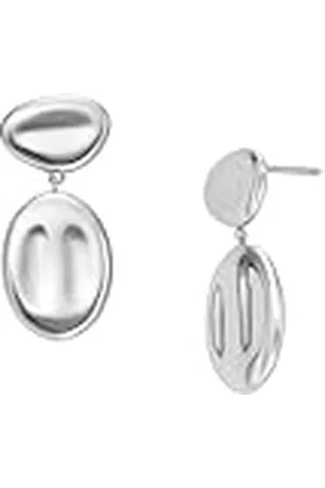 Skagen Boucles d’oreilles pendantes Anja Pebble en Acier inoxydable argenté, pour Femme, SKJ1852040