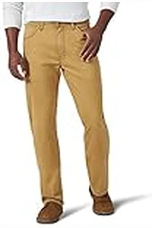 Wrangler Straight Fit Twill Pant Pantalones, , 42W/32L para Hombre