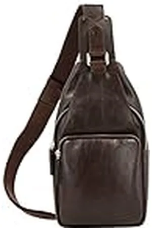 Picard Buddy - Bolso bandolera para hombre, de piel auténtica, con cremallera, para uso diario, para salir, , 6x31x15 cm, Bandolera de piel de búfalo de agua
