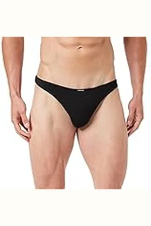 Bruno Banani String Check Line 2.0 Tangas, Negro (Karo 125), XL para Hombre