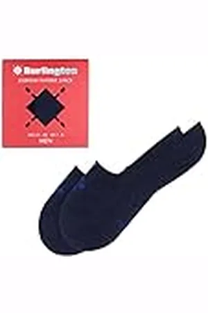 Burlington Everyday 2-Pack Box M IN algodón invisibles unicolor 2 pares, Calcetines pinkies Hombre, Azul (Marine 6120), 43/44 EU