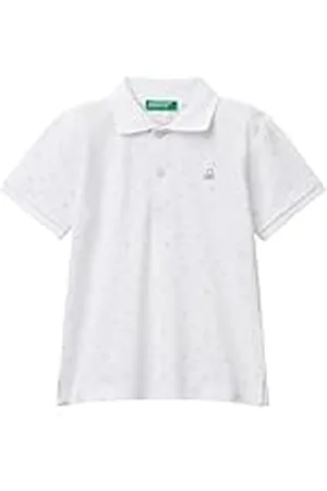 Benetton Maglia Polo M/M 3h35g300x Camisa, Color Blanco, 18 Meses para Niños