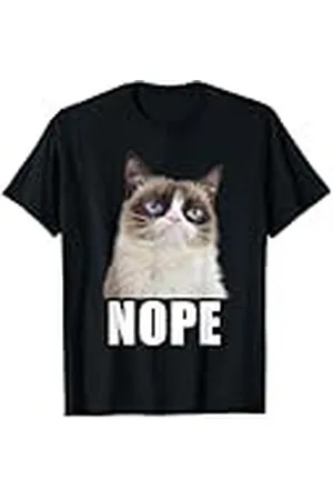 Grumpy Cat Gato gruñón NOPE (6402) Camiseta