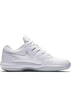 Nike W Air Zoom Prestige Cly, Zapatillas de Tenis Mujer, Blanco (White/Metallic Silver/Pure Pla 100), 38 EU