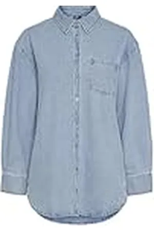 Pieces® Pcmaisie LS Denim Shirt Noos BC Camisa Vaquera, , S Mujeres